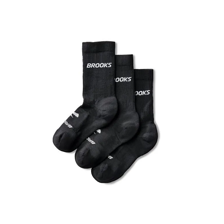 CALCETINES BROOKS RUN IN CREW 3 PACK