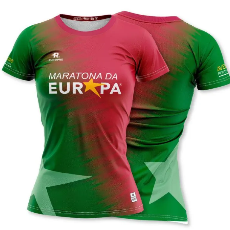 CAMISETA MANGA CORTA MARATONA DA EUROPA 2024 2 MUJER