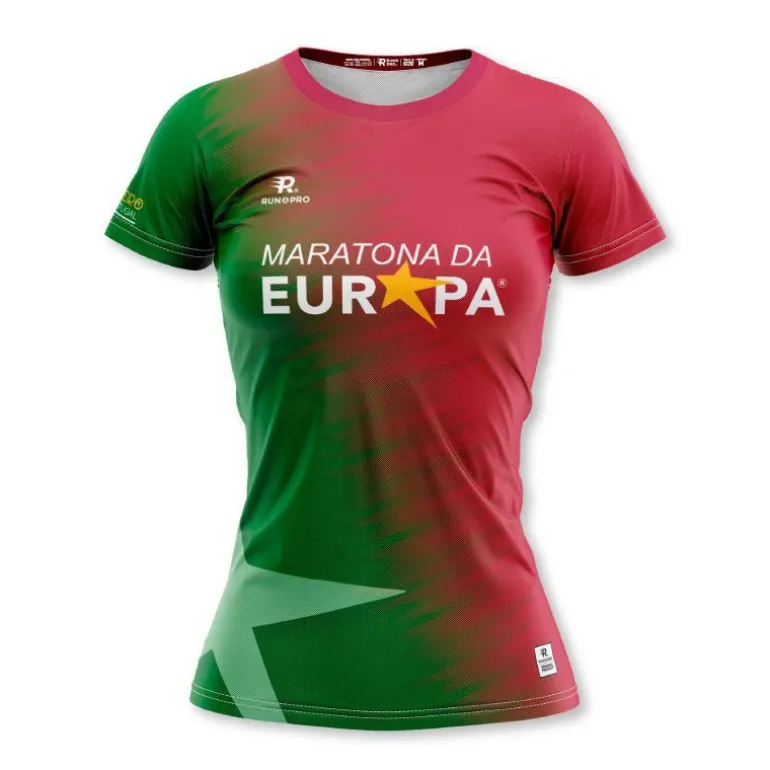 CAMISETA MANGA CORTA MARATONA DA EUROPA 2024 2 MUJER