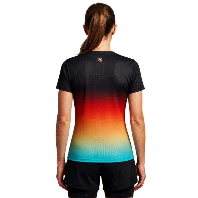 CAMISETA MANGA CORTA RUN&PRO BLACK SUNSET MUJER