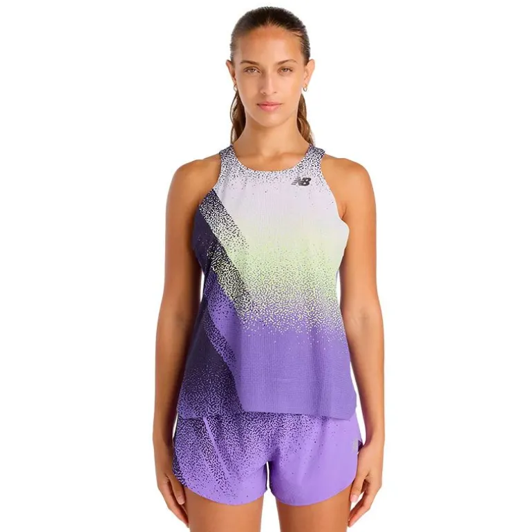 CAMISETA TIRANTES NEW BALANCE RACE DAY ULTRA LIGHT PRINTED MUJER
