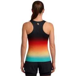 CAMISETA TIRANTES RUN&PRO BLACK SUNSET MUJER