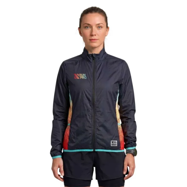 CHAQUETA CORTAVIENTOS RUN&PRO SUNSET MUJER