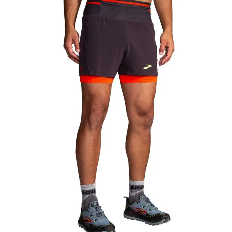 PANTALON CORTO BROOKS HIGH POINT 5" 2IN1 2.0