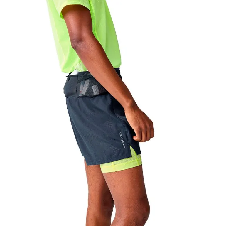 PANTALON CORTO BROOKS HIGH POINT 5" 2IN1 2.0