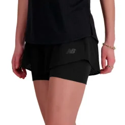 PANTALON CORTO NEW BALANCE RC 2IN1 3" MUJER