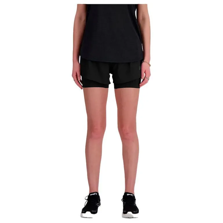 PANTALON CORTO NEW BALANCE RC 2IN1 3" MUJER
