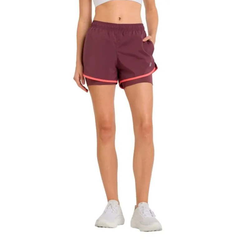 PANTALON CORTO NEW BALANCE SPORT ESSENTIAL 2IN1 3" MUJER
