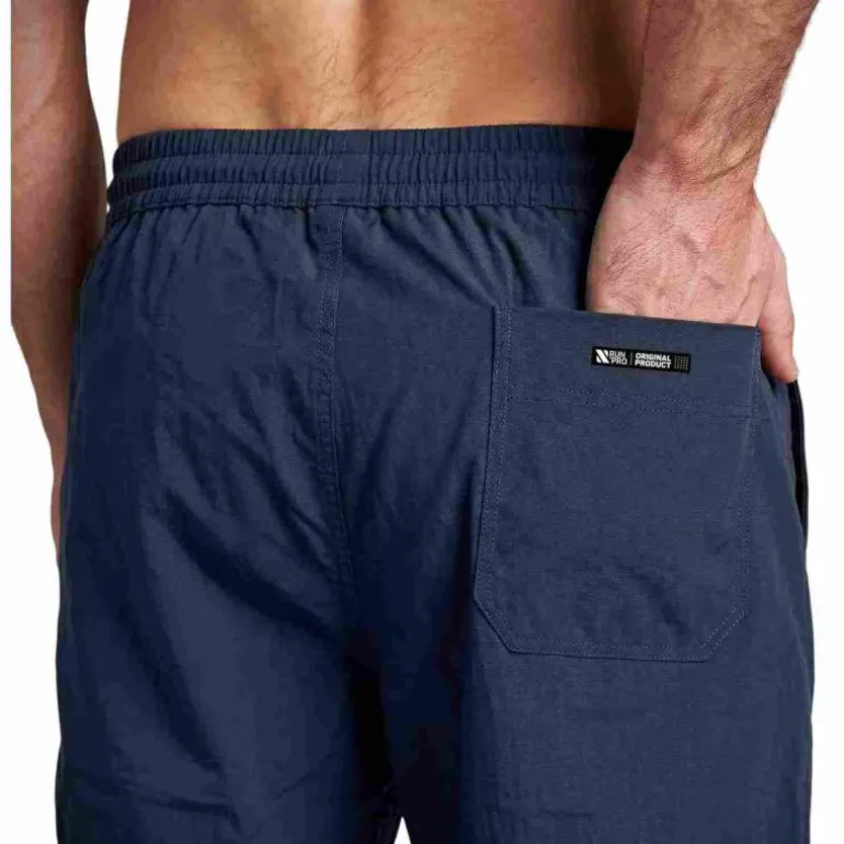 PANTALON LARGO RUN&PRO ESSENTIAL AZUL MARINO